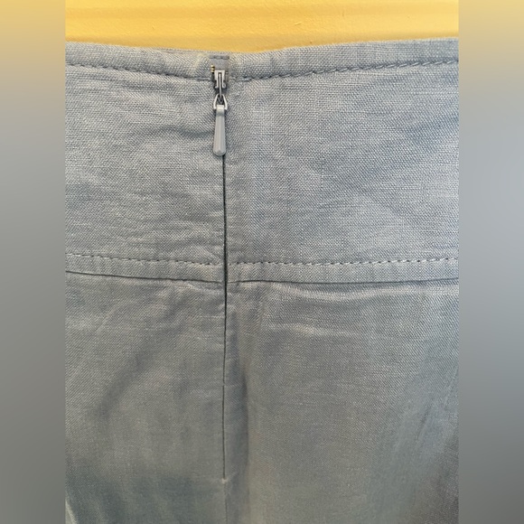 Banana Republic Pleated Chambray Skirt | 2 | - Picture 2 of 5